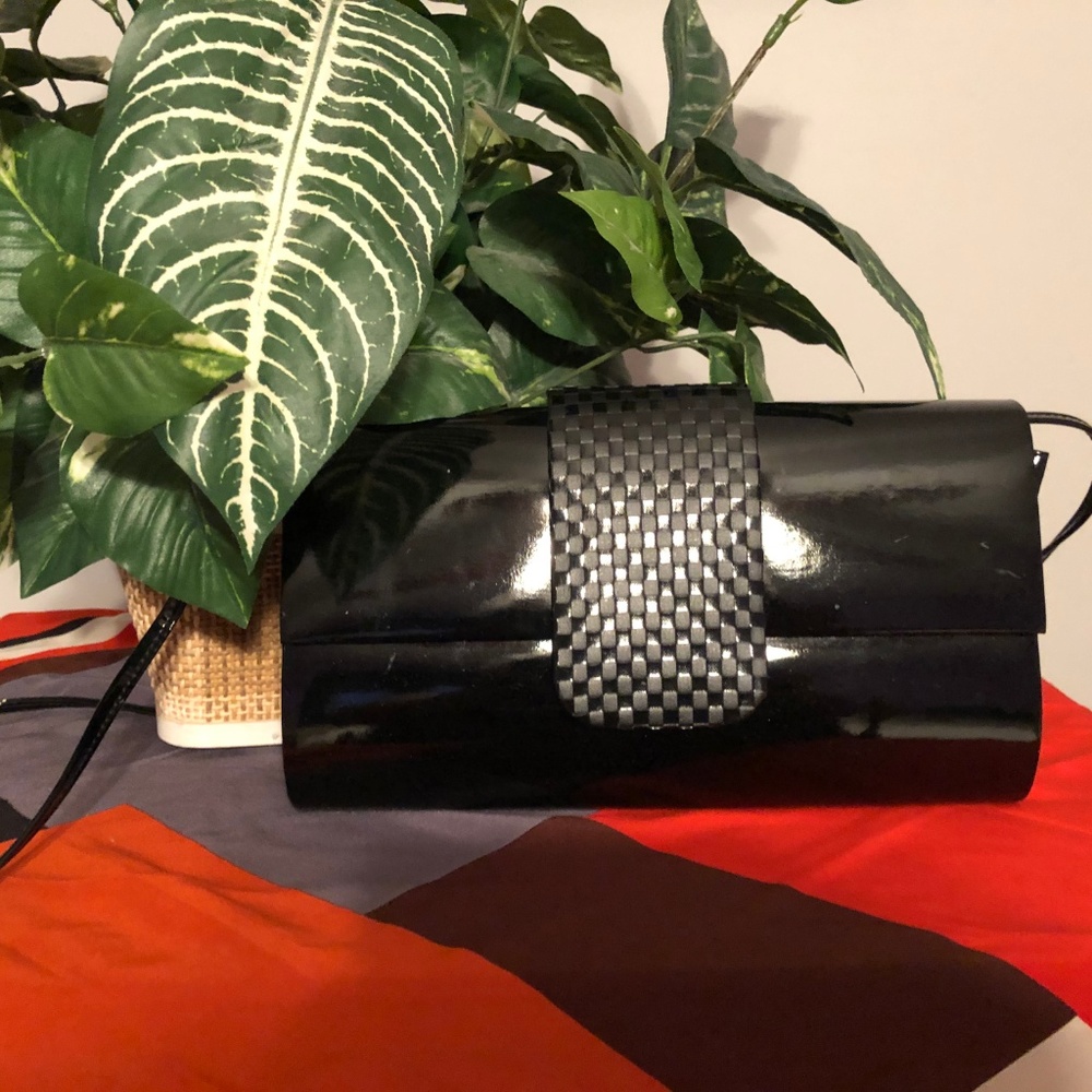 Jessica Stevens Black Leather Bag in perfect condi